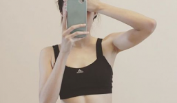 Facebook sao Việt: Hạ Vi khoe khéo vòng eo săn chắc