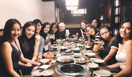 Facebook sao Việt: Lan Khuê vui vẻ ăn tối cùng thí sinh team Phạm Hương giữa ồn ào dư luận