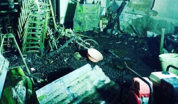 Hỏa hoạn lúc nửa đêm, 6 người trong gia đình chết cháy