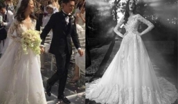 Chiếc váy cưới lộng lẫy gần 400 triệu của Lâm Tâm Như