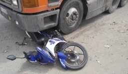 Tai nạn giao thông, người đàn ông bị xe container kéo lê 10m chết thảm