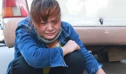 'Nữ quái' bật khóc khi bị phát hiện giấu 3 bánh ma túy trong thùng thịt