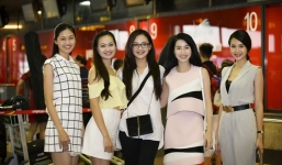 Top 18 phía Bắc HHVN đẹp hút ánh nhìn tại sân bay Tân Sơn Nhất