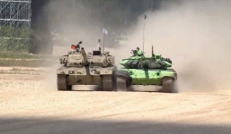 Video: Xe tăng Trung Quốc chơi xấu trắng trợn trong hội thao quân sự ở Nga