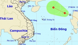 Xuất hiện vùng áp thấp trên Biển Đông