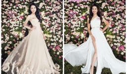 Đọ nhan sắc của người đẹp HHVN trong trang phục dạ hội