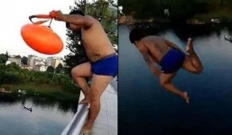 Video: Thanh niên ngã dập phổi vì bắt chước vận động viên Olympic