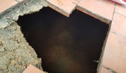 Xuất hiện 'hố tử thần' ở Quảng Ninh, 20 hộ dân di dời khẩn cấp