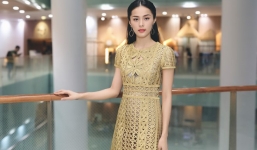 Bạn gái Cường đô la diện váy trăm triệu đi sự kiện