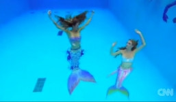 “Người cá” Mỹ làm việc trong 2 giờ kiếm 250 USD