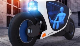 Xe máy tự lái, tự cân bằng sắp xuất hiện trong tương lai