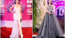 Nam Em - Mỹ Nhân đối lập phong cách trên thảm đỏ Hoa hậu Việt Nam 2016