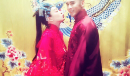 Ảnh cưới độc đáo của mỹ nhân gốc Việt và bạn trai 'phi công trẻ'