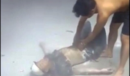 Hiện trường vụ nam thanh niên bốc cháy dữ đội ở cây xăng