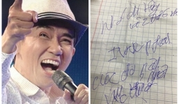 Dòng chữ viết tay nguệch ngoạc của Minh Thuận trấn an người thân, bạn bè