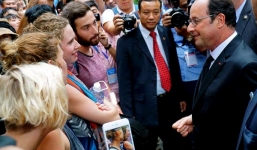 Những  khoảnh khắc ấn tượng của Tổng thống Pháp tại Hà Nội 