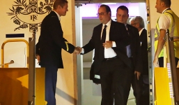 Tổng thống Pháp Francois Hollande đến TP. HCM ngay tối qua 6/9