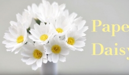 Hướng dẫn làm hoa cúc họa mi từ giấy nhún đẹp ngỡ ngàng