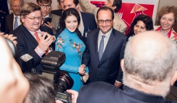 Lý Nhã Kỳ vinh dự được tiếp kiến Tổng thống Pháp Francois Hollande