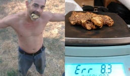 Người đàn ông trốn vào khách sạn sau khi nhặt được cục vàng 1,5 tỷ đồng