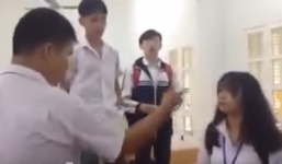 Nam sinh Sơn La tát bạn gái ngay trong lớp học