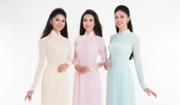 Tân Hoa hậu Đỗ Mỹ Linh và hai Á hậu đọ sắc trong tà áo dài