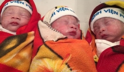  Ca sinh 3 em bé còn nguyên trong bọc ối ở BV Phụ sản TƯ