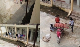 Lại xuất hiện hình ảnh chở thi thể bệnh nhân về nhà bằng xe máy