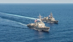 Nhật Bản cam kết tăng cường tuần tra chung với Mỹ trên Biển Đông