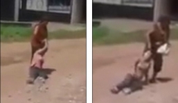 Video mẹ nắm tóc con gái tàn tật kéo lê trên đường đất gây phẫn nộ