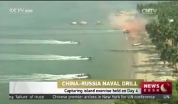 Hải quân Nga - Trung tập trận chiếm đảo ở Biển Đông
