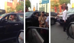 Lộ diện xe biển xanh đi ngược chiều, trước mặt CSGT ở TP HCM