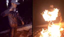 Video: Nam thanh niên 'đổ xăng tự thiêu vì 40.000 like' bị cộng đồng mạng lên án