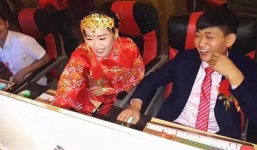 Hy hữu cô dâu chú rể mải đánh điện tử quên giờ cưới