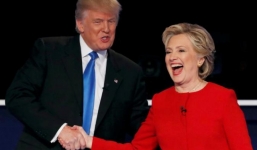 Clinton cố giữ Trump ở thế phòng thủ sau cuộc tranh luận