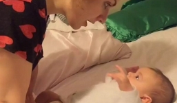 Video: Kỳ lạ bé 3 tháng tuổi biết nói 'con yêu mẹ'