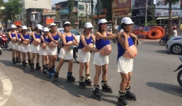 Sở VH&TT Hà Nội xử lý nghiêm vụ đeo bụng bầu giả trượt patin náo loạn