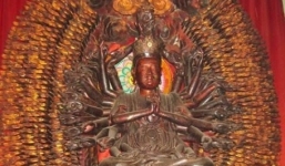 Tìm thấy dấu chân kẻ tình nghi trộm tượng Quan Âm nghìn mắt nghìn tay