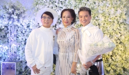 Vũ Hà và vợ hơn 8 tuổi tình cảm đi dự 'Dạ tiệc trắng' của Mr Đàm
