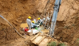Lãnh đạo Vinaconex phủ nhận đường ống nước sông Đà gặp sự cố