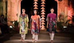 NTK Lan Hương mang BST lấy ý tưởng từ tranh Đông Hồ đến Festival Áo dài Hà Nội 2016