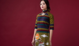 Người đẹp HHVN Tố Như hoá 'nàng thơ' trong thiết kế Áo dài Lan Hương