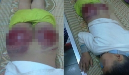 Bố đánh con dập mông: 'Bố mẹ nào chẳng thương con, nhưng nó hư quá'