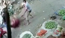 Thông tin mới vụ sát hại bạn nhậu giữa chợ ở Phúc Thọ