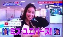 Phạm Hương xuất hiện trên truyền hình Nhật Bản