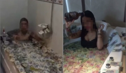 Thanh niên tắm tiền đô 'đá xéo' cô gái tắm cùng hơn tỷ tiền Việt