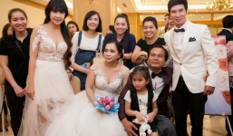 Vợ chồng Lý Hải diện trang phục cô dâu, chú rể dự ngày cưới 60 cặp khuyết tật