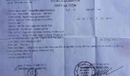 Cụ ông tử vong, giấy ra viện ghi biến chứng thai nghén