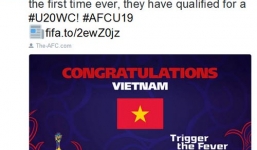 FIFA, AFC chúc mừng bóng đá Việt Nam lần đầu vào chung kết thế giới