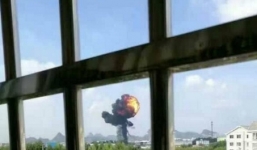 Nghi vẫn máy bay ném bom Trung Quốc rơi ở Quảng Tây